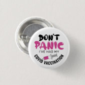 Witzig, ich hatte meine Covid-Impfung Button (Vorne & Hinten)