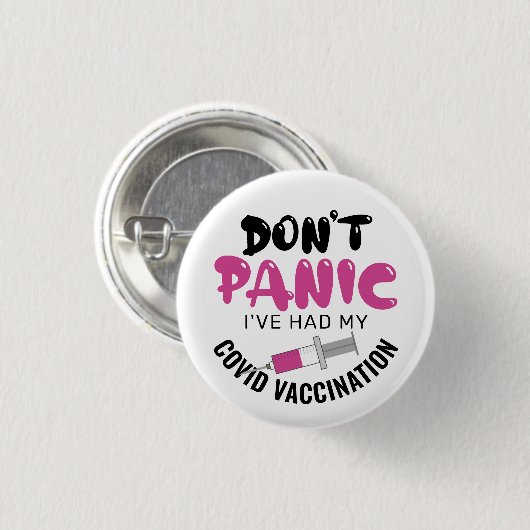 Witzig, ich hatte meine Covid-Impfung Button (Vorne & Hinten)