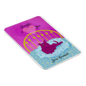 Witzig Ich höre dich von der Katze Personalisiert Magnet (Rechte Seite)