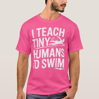Witzig ich lehre winzige Menschen, schwimmen zu ge T-Shirt