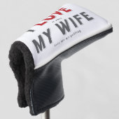 Witzig ich Liebe es, wenn meine Ehefrau Golf Headcover (3/4 Vorderseite)