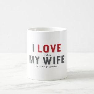 Witzig ich Liebe es, wenn meine Ehefrau Kaffee Tas Kaffeetasse
