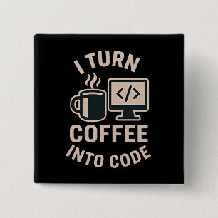 Witzig ich mache Kaffee in Code Button