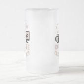 Witzig ich mache Kaffee in Code Mattglas Bierglas (Mittel)