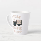 Witzig ich mache Kaffee in Code Milchtasse (Linke Ecke)