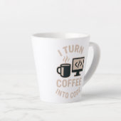 Witzig ich mache Kaffee in Code Milchtasse (Rechte Ecke)