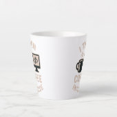 Witzig ich mache Kaffee in Code Milchtasse (Vorderseite)
