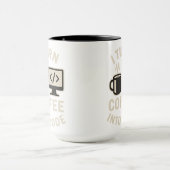 Witzig ich mache Kaffee in Code Tasse (Zentrum)