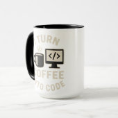 Witzig ich mache Kaffee in Code Tasse (Vorderseite Links)