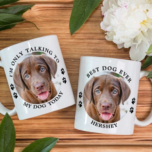 Witzig, ich spreche nur mit meinem Hund Custom Pet Kaffeetasse