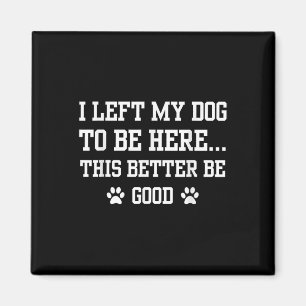 Witzig ich Verließ meinen Hund hier zu sein, so is Magnet