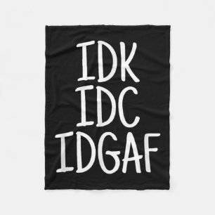 Witzig, ich weiß nicht, dass es mir egal ist, dass fleecedecke