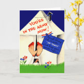 Witzig in der Army Now Card Karte (Gelbe Blume)