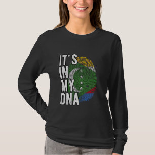Witzig ist es in meiner DNA-Comoros-Flagge Fingerp T-Shirt