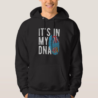 Witzig ist es in meiner DNA-Fidschi-Flagge Fingerp Hoodie