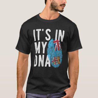 Witzig ist es in meiner DNA-Fidschi-Flagge Fingerp T-Shirt