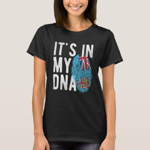 Witzig ist es in meiner DNA-Fidschi-Flagge Fingerp T-Shirt