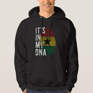 Witzig ist es in meiner DNA-Ghana-Flagge Fingerpri Hoodie