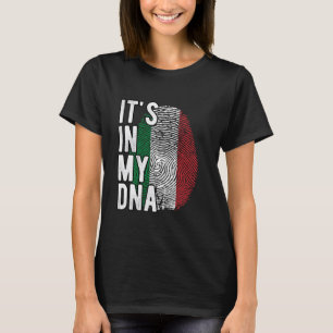 Witzig ist es in meiner DNA Italienische Flagge Fi T-Shirt
