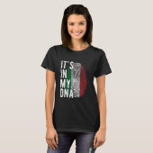 Witzig ist es in meiner DNA Italienische Flagge Fi T-Shirt (Vorne ganz)