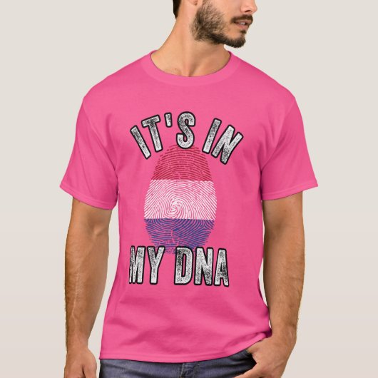 Witzig ist es in meiner DNA Niederländische Finger T-Shirt (Vorderseite)