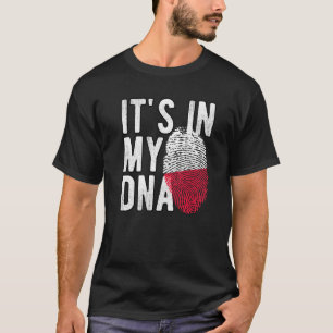 Witzig ist es in meiner DNA Polen Fingerprint Prem T-Shirt