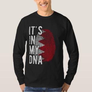 Witzig ist es in meiner DNS Bahrain Flag Fingerpri T-Shirt
