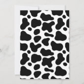 Witzig, jedes Alter, geschlechtsneutraler KuhGebur Einladung (Rückseite)