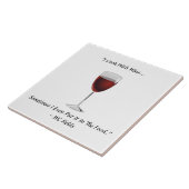 Witzig koche ich mit Wein sogar in Nahrung Zitat Fliese (Seite)