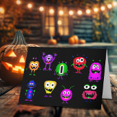 Witzig, Monster, Halloween Karte