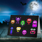 Witzig, Monster, Halloween Karte