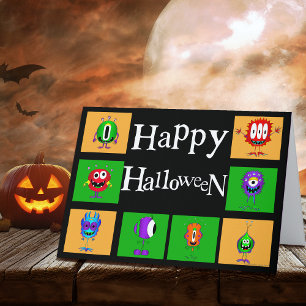 Witzig, Monster, Halloween Karte