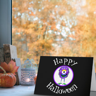 Witzig, Monster, Halloween Karte