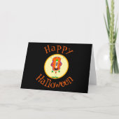 Witzig, Monster, Halloween Karte (Vorderseite)