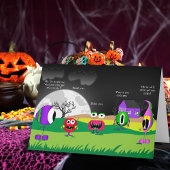 Witzig, Monster, Halloween-Karte Karte