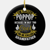 Witzig nenne ich Poppop Cooler, um sie zu nennen Keramik Ornament (Hinten)