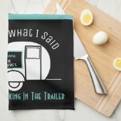 Witzig Personalisiert "Sorry, als wir..." Küche Geschirrtuch (Viertel Falte)