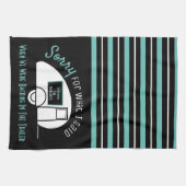 Witzig Personalisiert "Sorry, als wir..." Küche Geschirrtuch (Horizontal)