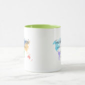 Witzig "Reisen mit Kindern" Tasse (Zentrum)