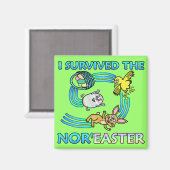 Witzig überlebte ich das Nor'Oaster Magnet (Vorderseite/Rückseite)