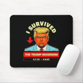 Witzig überlebte ich die Trump-Rezession vom 7. - Mousepad (Mit Mouse)