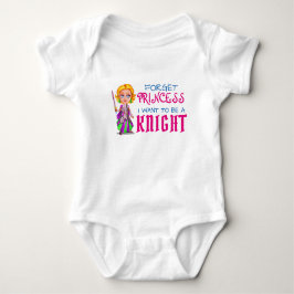 Witzig: "Vergiss Prinzessin, ich Wollte, Ritter zu Baby Strampler