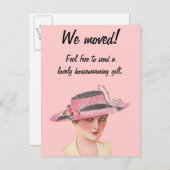 Witzig Vintag bewegten wir uns Ankündigungspostkarte (Vorne/Hinten)