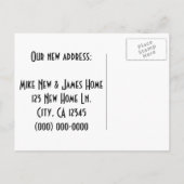 Witzig Vintag bewegten wir uns Ankündigungspostkarte (Rückseite)