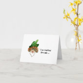 Witzig, Whimsical Lady's Train of Thought Card Karte (Gelbe Blume)