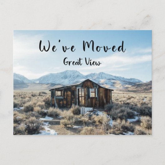 Witzig Wir haben das abandonierte Haus überquert.  Ankündigungspostkarte (Vorderseite)