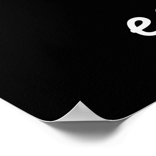 Witzig Wir haben kein Wifi Poster - schwarz (Ecke)