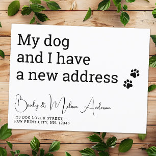 Witzig, wir haben meinen Hund bewegt und ich pet s Postkarte