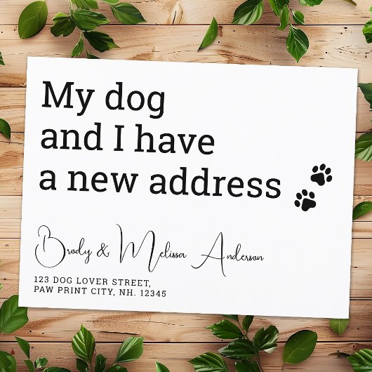 Witzig, wir haben meinen Hund bewegt und ich pet s Postkarte