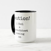Witzig, Zitat, Text, Kaffee-Tasse Tasse (Vorderseite Links)
